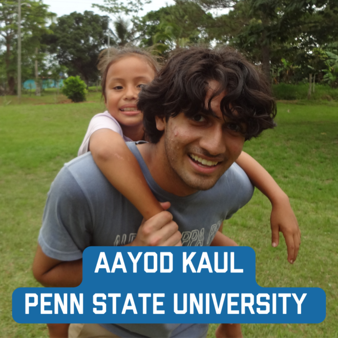 Aayod Kaul: Pennsylvania State University
Major: Mechanical Engineering
aayodk@gmail.com