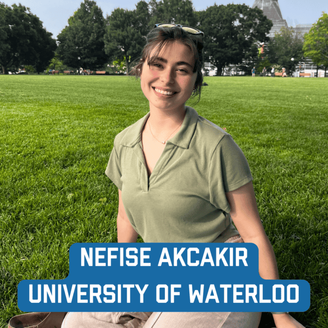 Waterloo	Nefise: Akcakir nefise.akcakir@gmail.com
rene.lobo@utoronto.ca
Major: Kinesiology
